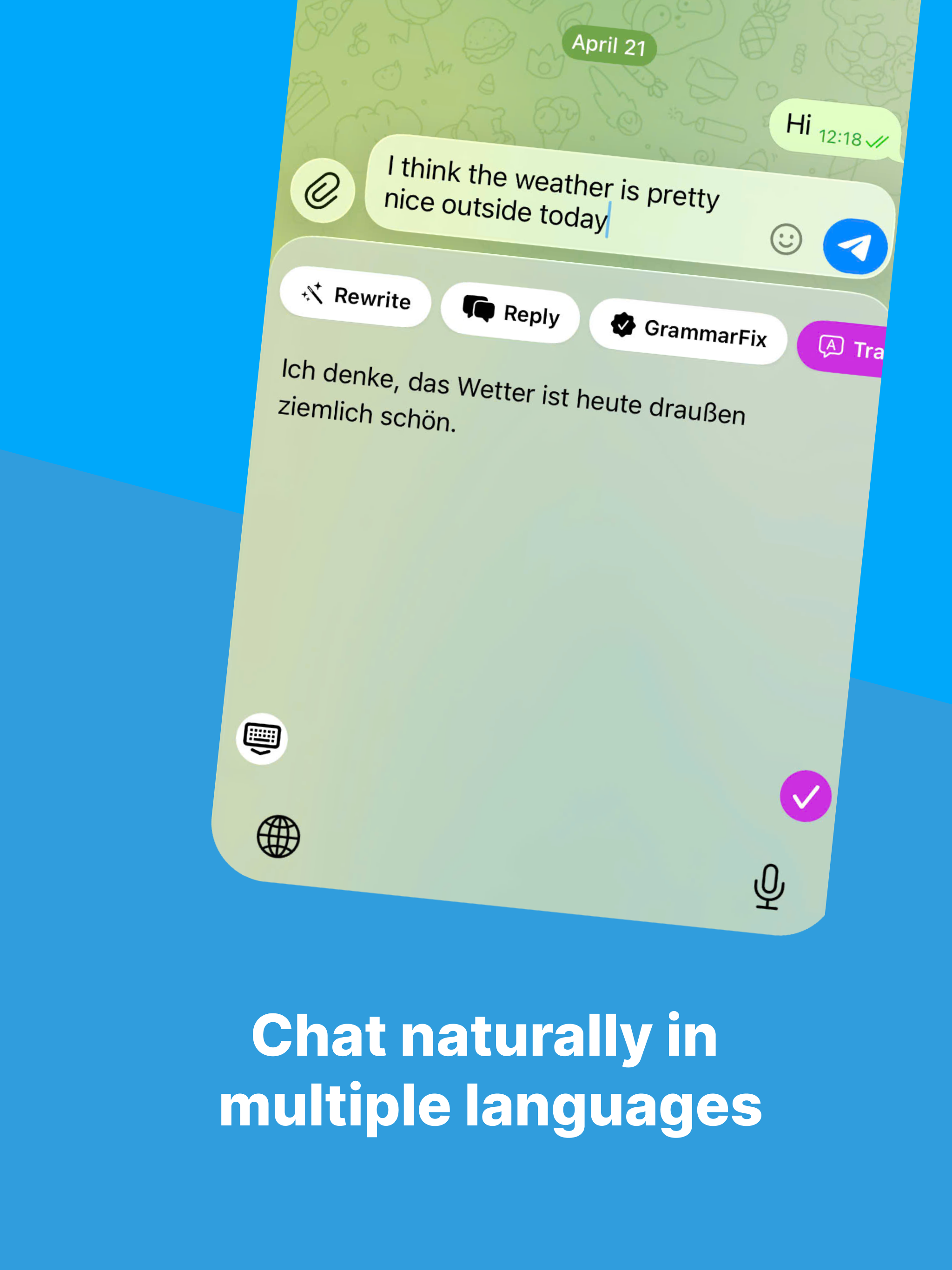 AI Keyboard: Rewrite & Reply