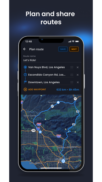 RoadStr - Car Routes & Events Screenshot