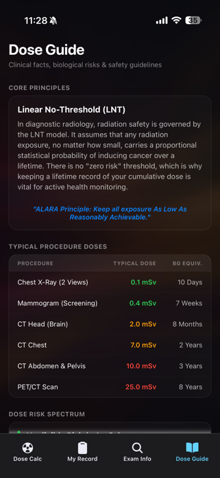 RadiationDoseTracker Screenshot 4 of 4