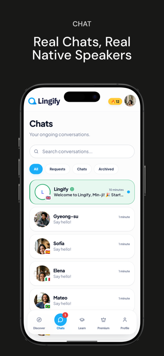 Lingify: Language Exchange Screenshot 2 of 8