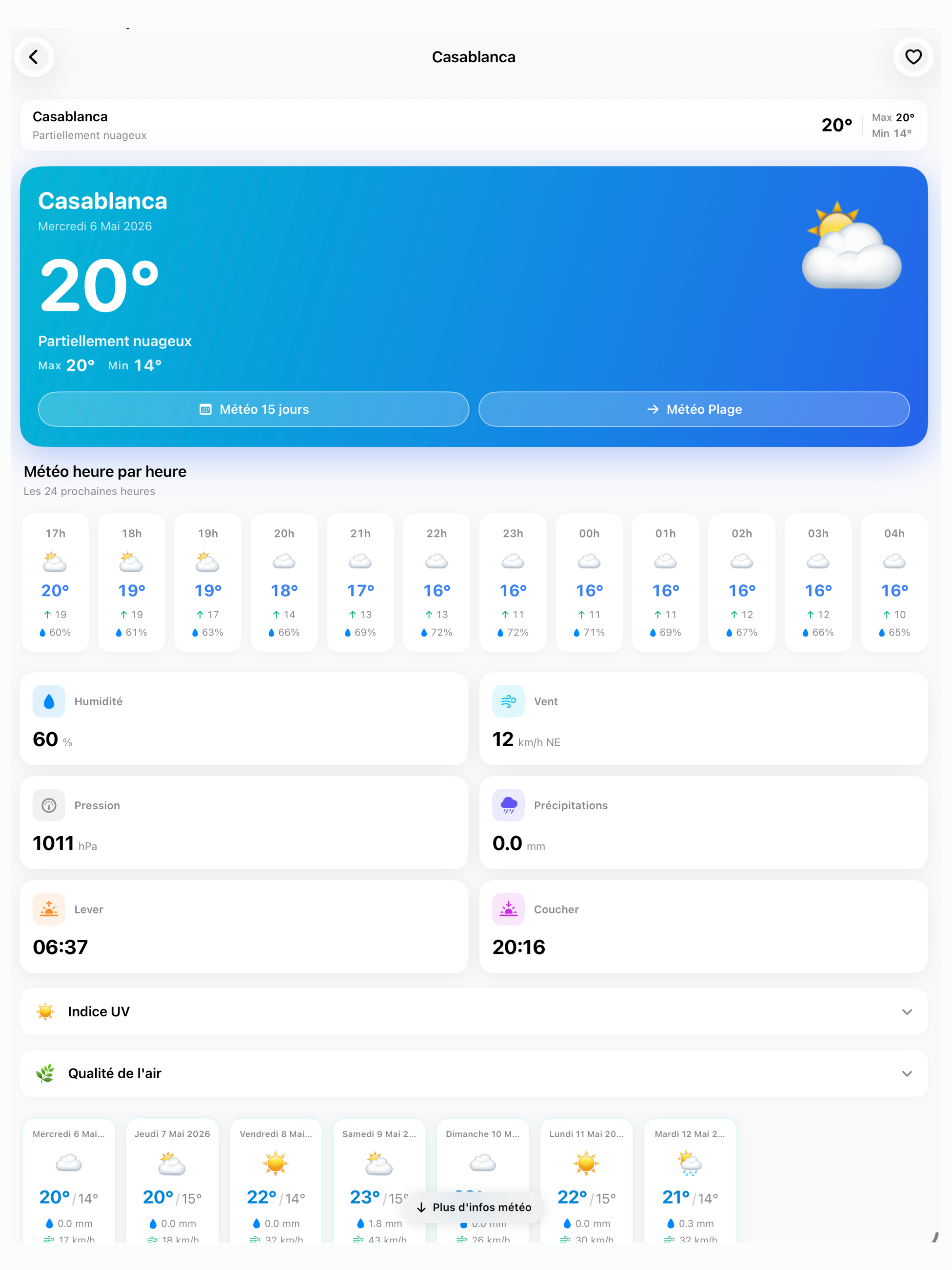 Meteo Maroc screenshot 5