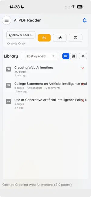 AI PDF Reader: On-Device screenshot 3