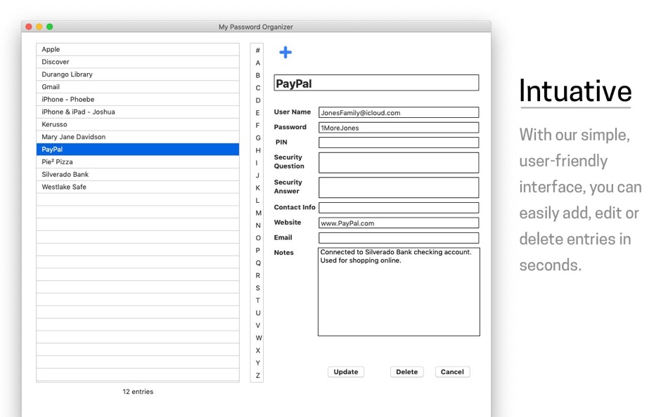 #3. MyPasswordOrganizer (macOS) 由: Mobile Dev