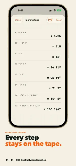 Feet Inch Fractions Calculator screenshot 2