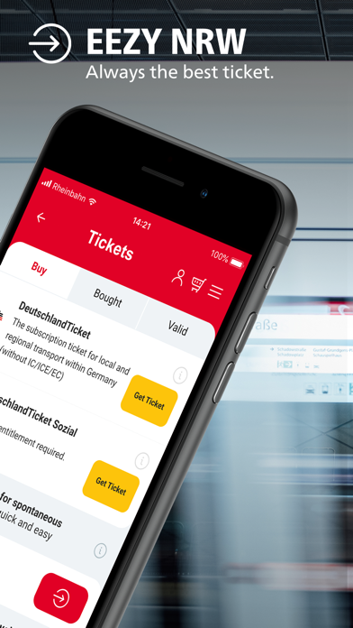 Rheinbahn App & eezy.nrw Screenshot