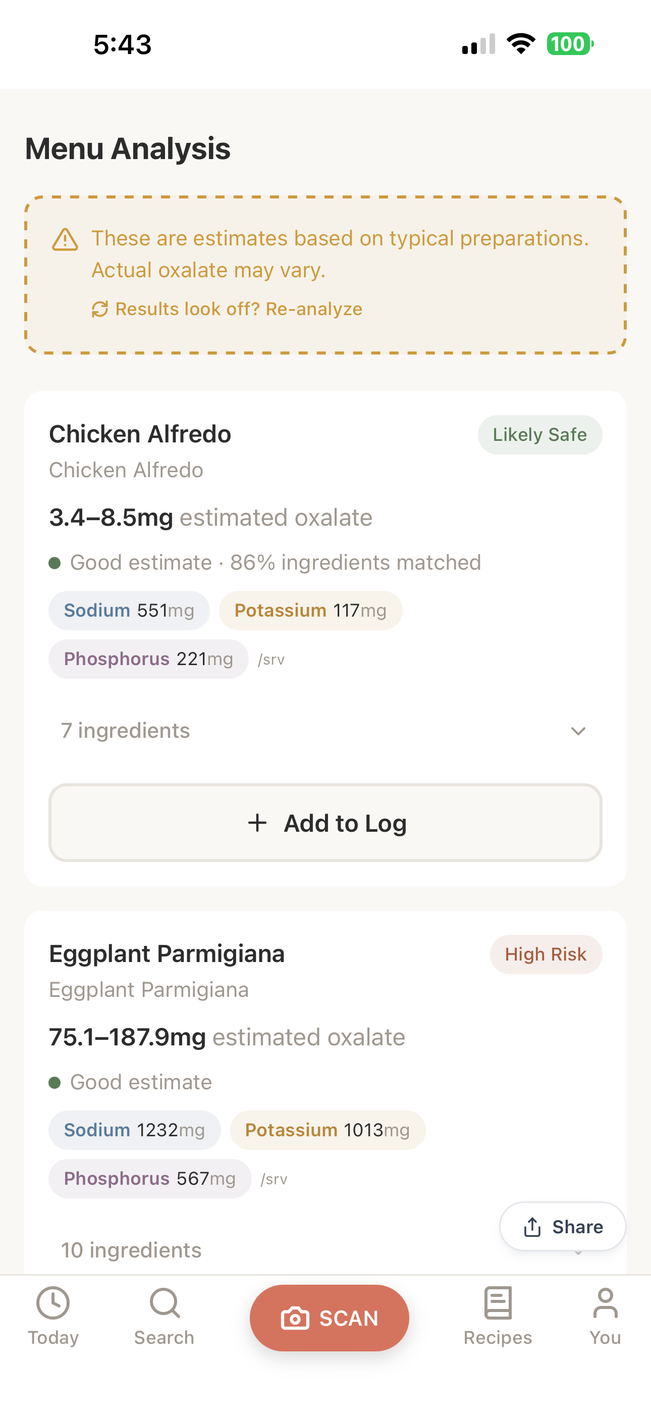 OxalateGuard: Oxalate Tracker