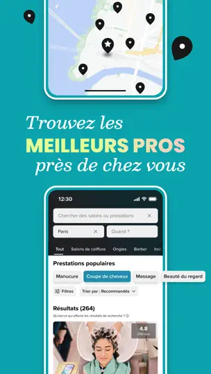 Capture d'écran de Booksy Pour Clients sur iPhone 4