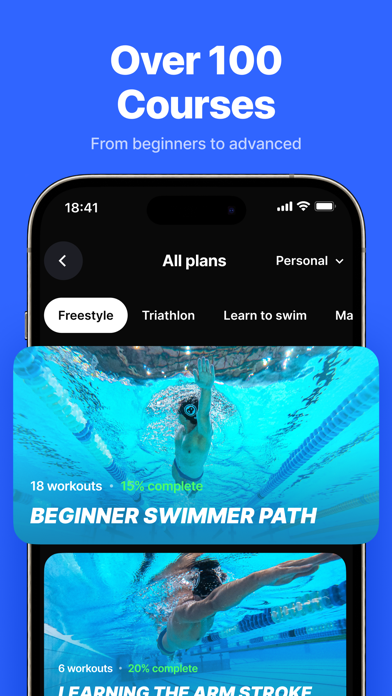 SwimUp: Swimming Workouts App Screenshot