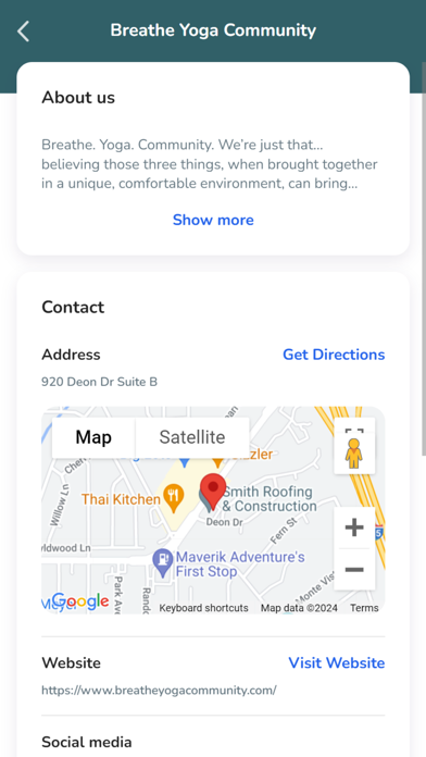 Breathe Yoga Community Screenshot