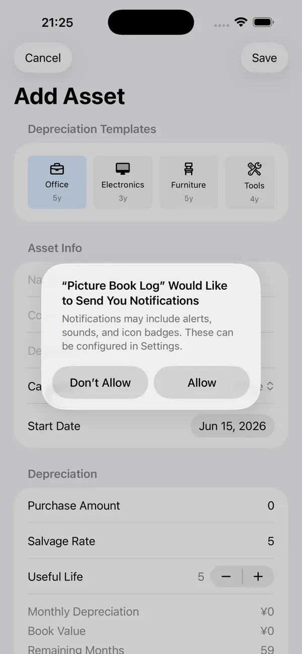 Screenshot #3 pour Actifs Fixes 2026