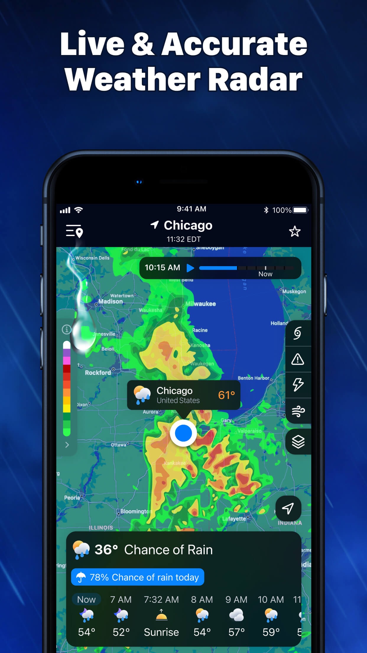 Weather Radar - NOAA + Channel screenshot 1