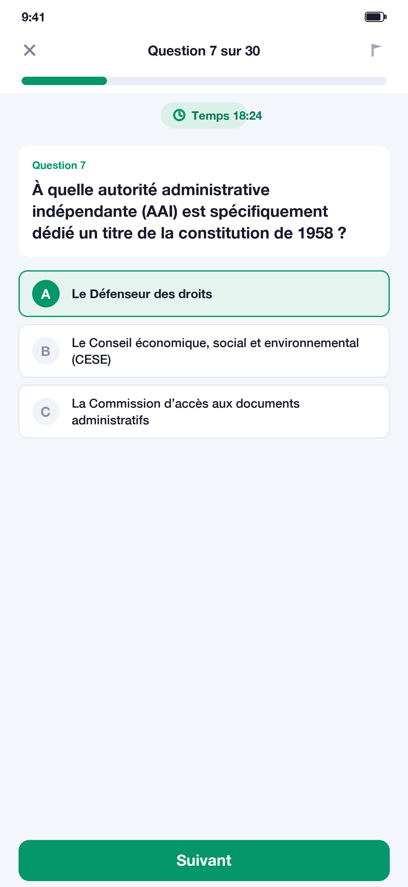 QCM Attaché Territorial Droit screenshot 3