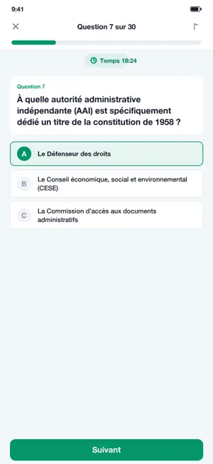 QCM Attaché Territorial Droit screenshot 3
