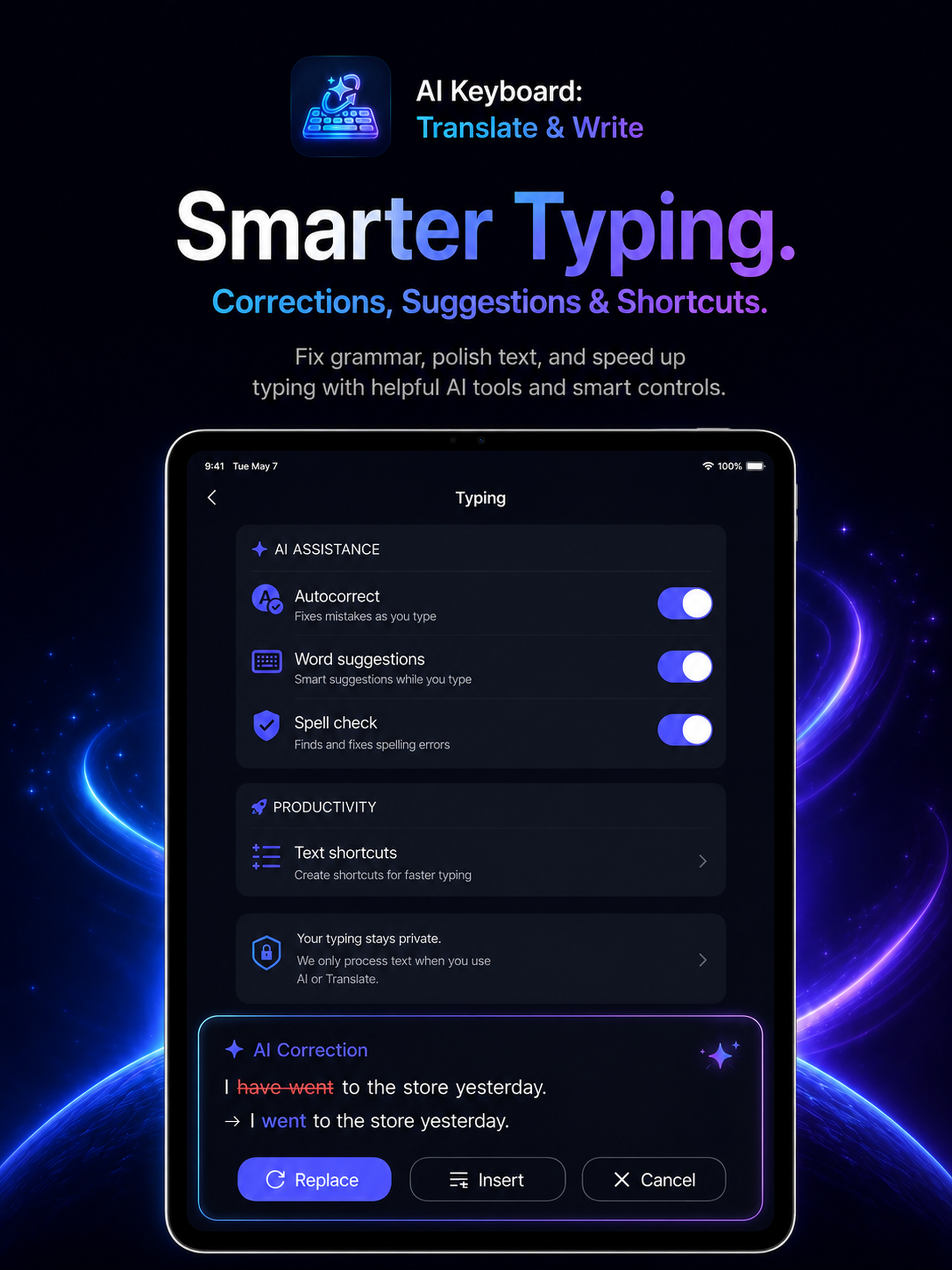 AI Keyboard: Translate & Write