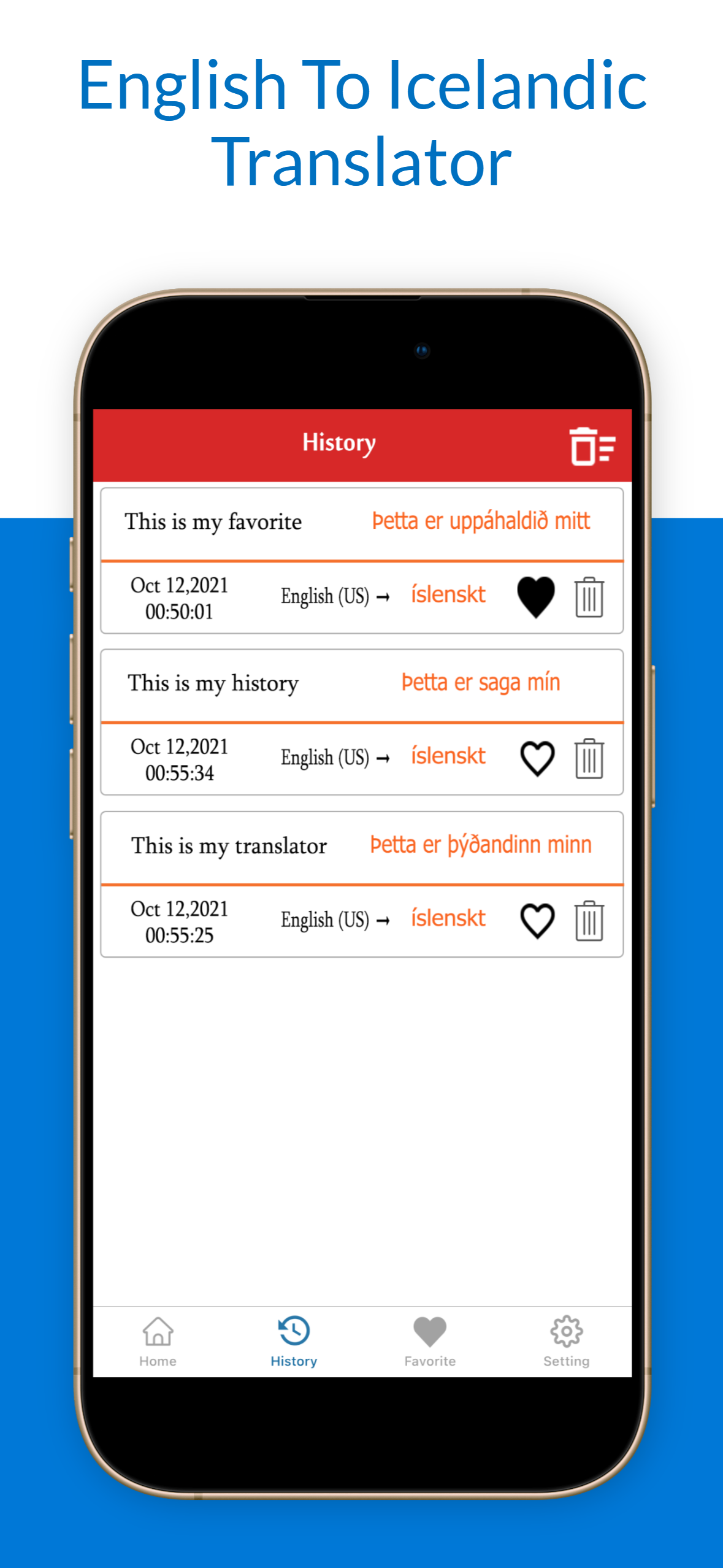 English To Icelandic Trans screenshot 4