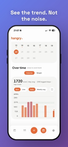 hangry. calories & fasting Screenshot 3 of 6