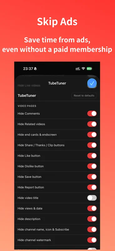TubeTuner for YouTube screenshot 2 of 5