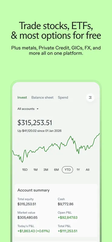 Questrade: Invest & Trade screenshot 1 of 5
