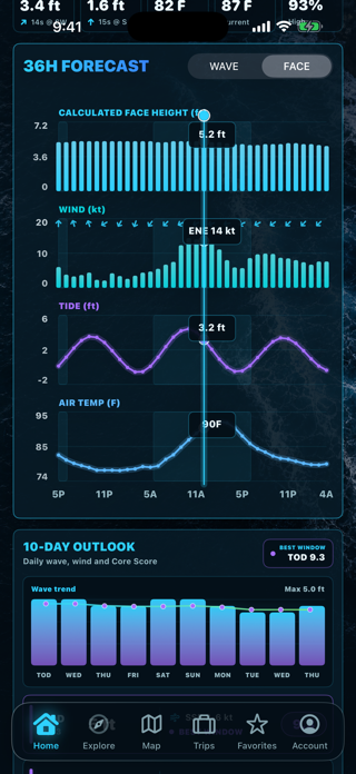 CoreSurfer Surf Reports Screenshot 2 of 8