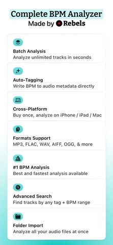 BPM Finder - Analyze any tempo screenshot