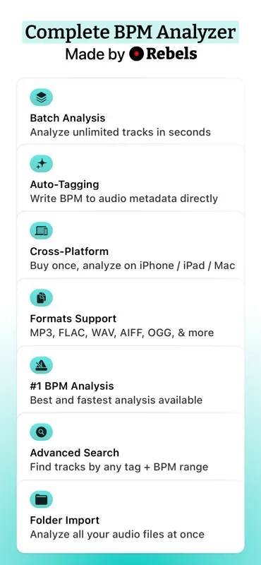 BPM Finder - Analyze any tempo screenshot 2 of 6