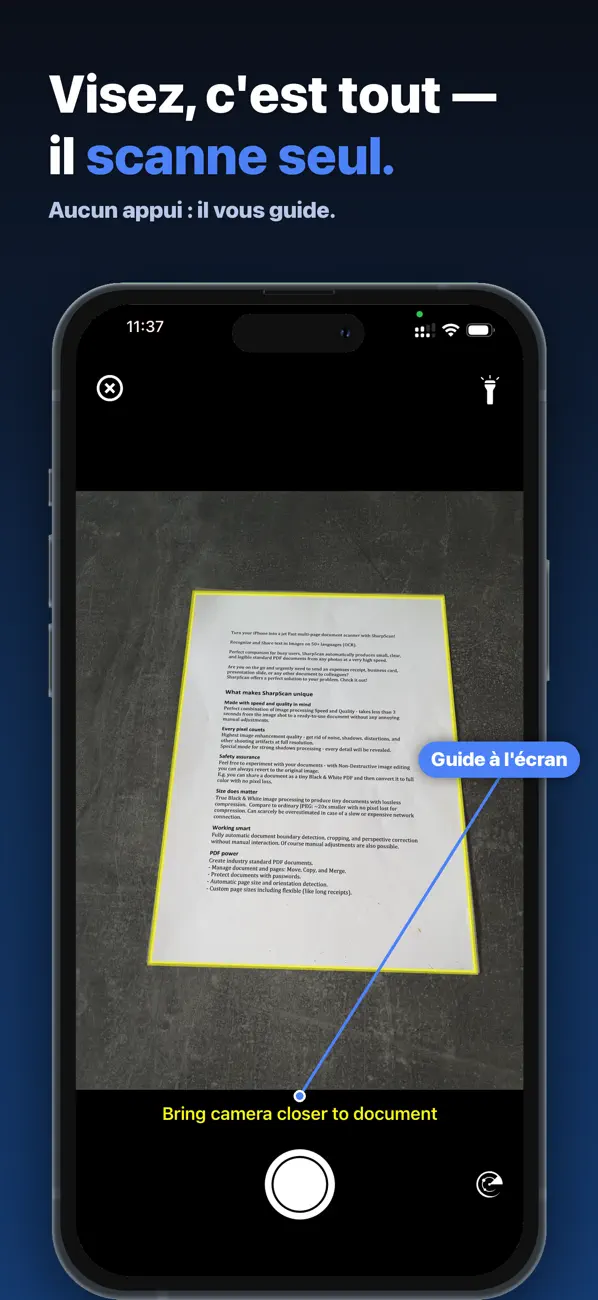 Screenshot #1 pour EasyScan : scanner PDF et OCR