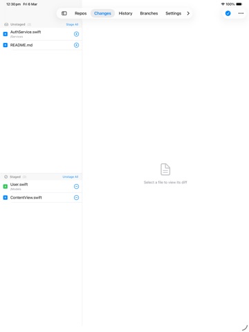 DangGIT iPad screenshot