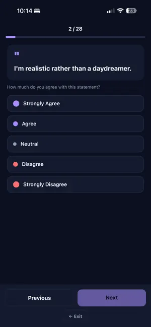 Who Am I? MBTI Test screenshot 3