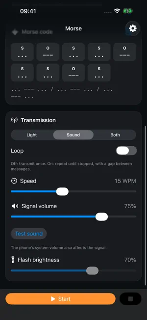 Morse: Light & Sound screenshot 1
