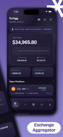 ExAgg - Crypto Portfolio iPhone screenshot