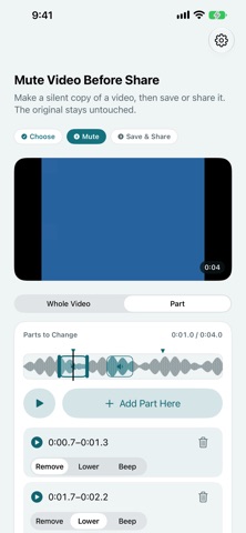 Mute Video Before Share screenshot
