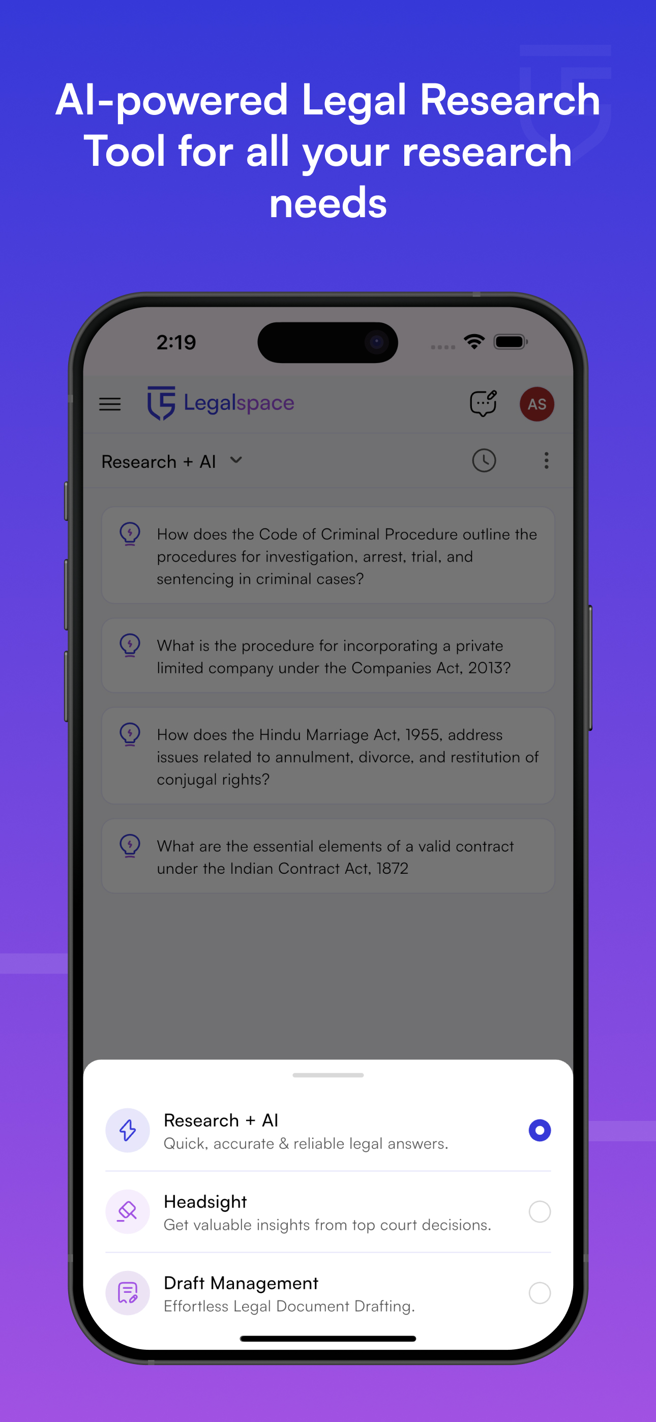 Legalspace.ai: Research & Work