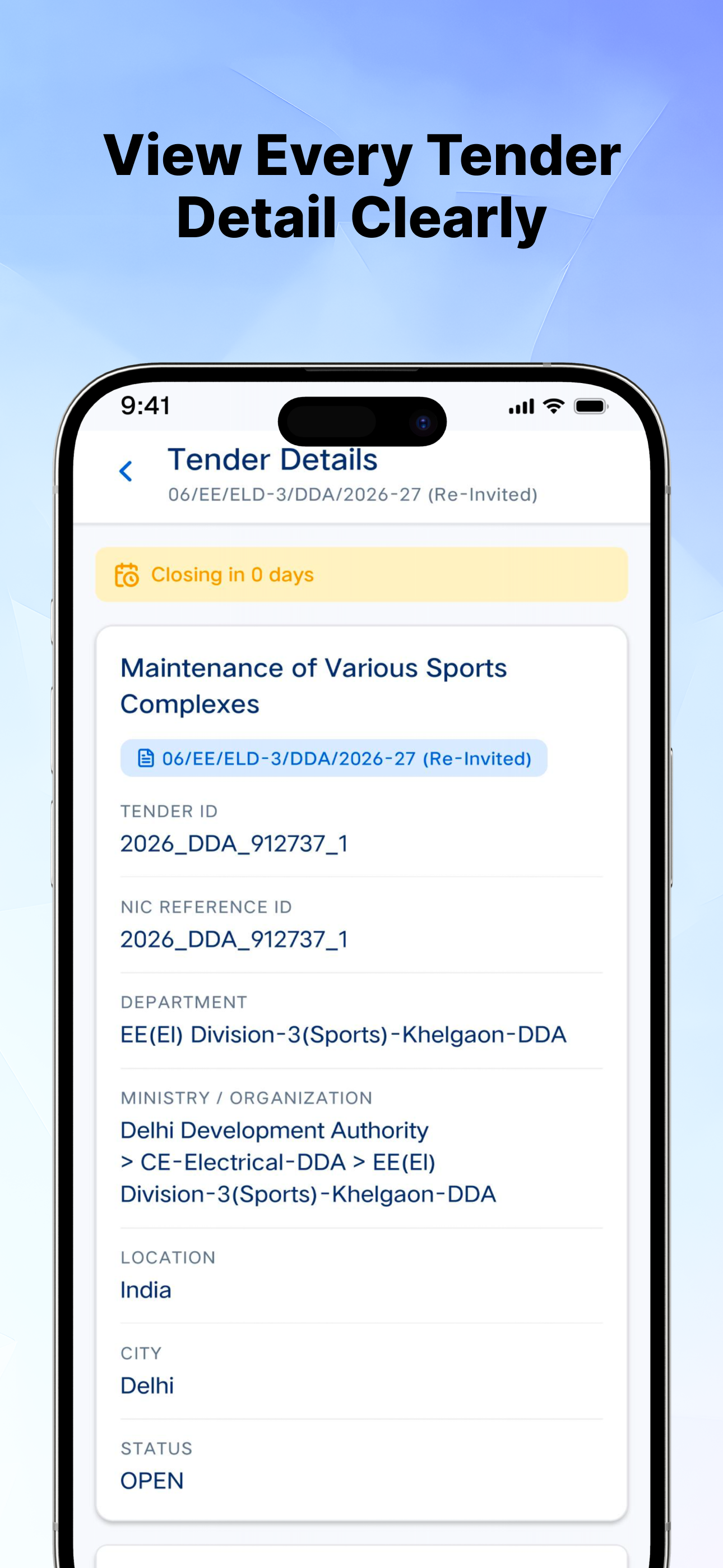 TenderMatch screenshot 3