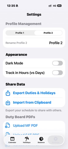 My Work Diary iPhone screenshot