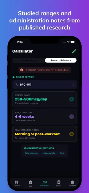 PeptideHQ screenshot 3