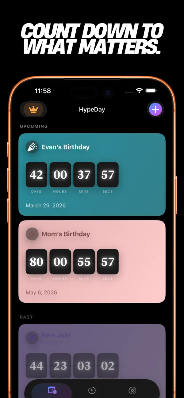 #1. HypeDay - Countdown Widgets (iOS) Podle: Herbert Hunt