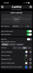 Calendar Widget ! screenshot
