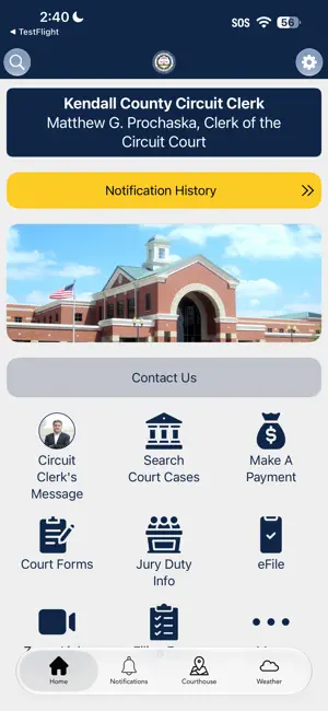 Kendall County Circuit Clerk screenshot 1