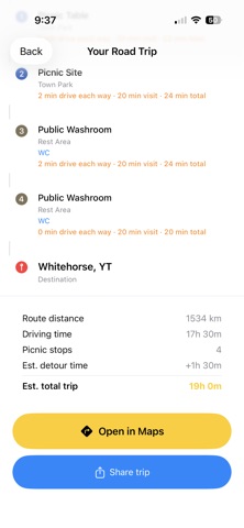 PicnicStopMap screenshot