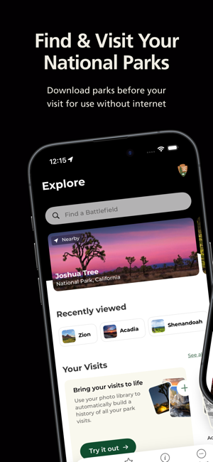 National Park Service Screenshot
