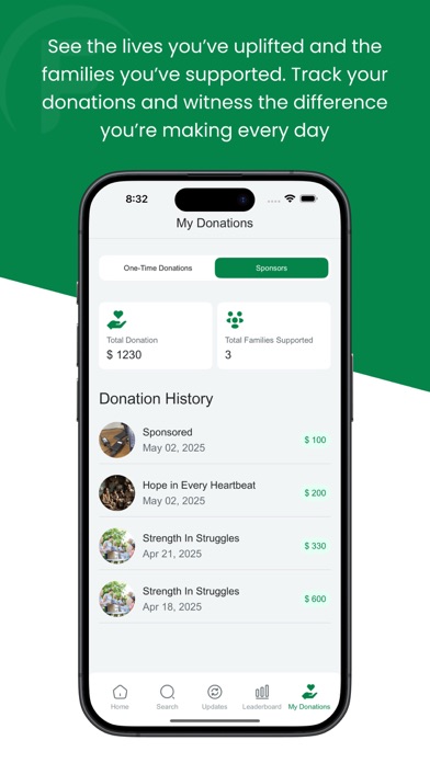 Sponsify – Small Acts Matter iPhone screenshot 6 - Finance app