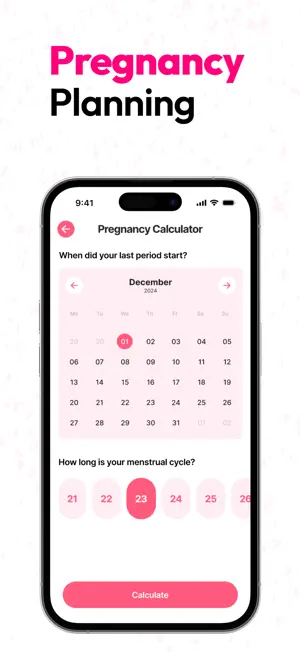 Period & Ovulation Tracker App screenshot 2