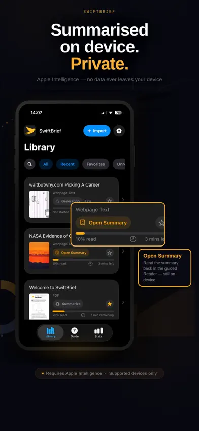 SwiftBrief screenshot 2