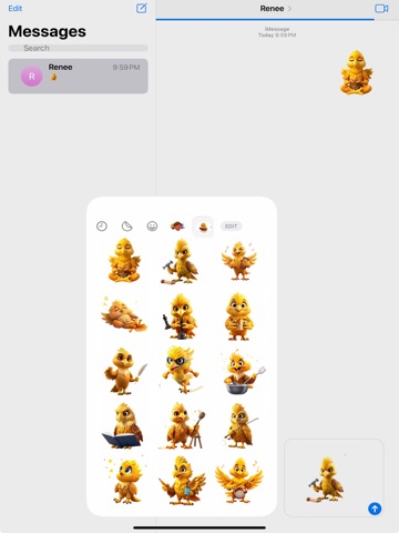 Golden Eagle Stickers iPad screenshot