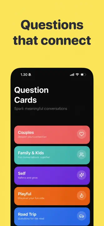 Question Cards: Couples Game screenshot 1