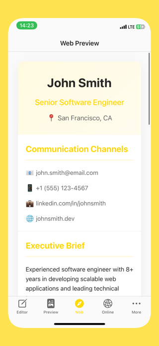 Resume Maker Create, Edit CVs Screenshot 4 of 4