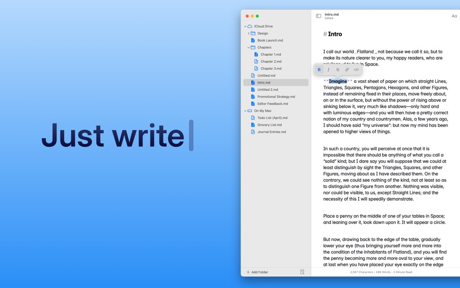 #1. Paragraphs: A Writing App (macOS) 由: Triplane