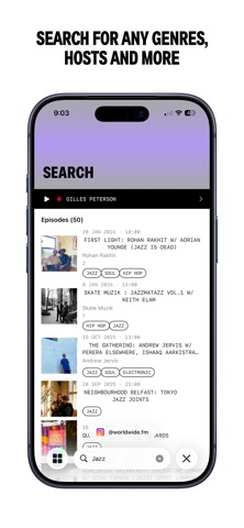 Worldwide FM iPhone screenshot