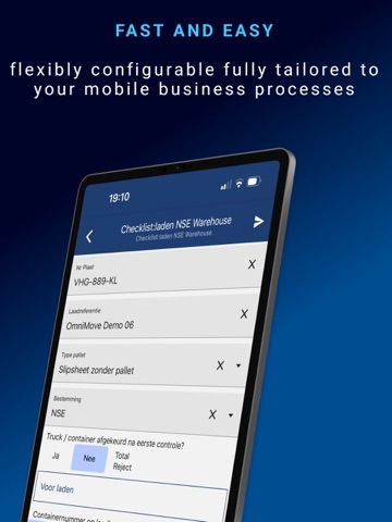 Mobile Forms OmniMove iPad screenshot