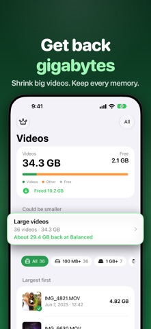 Compress Video - TinyVideo Screenshot 1 of 5